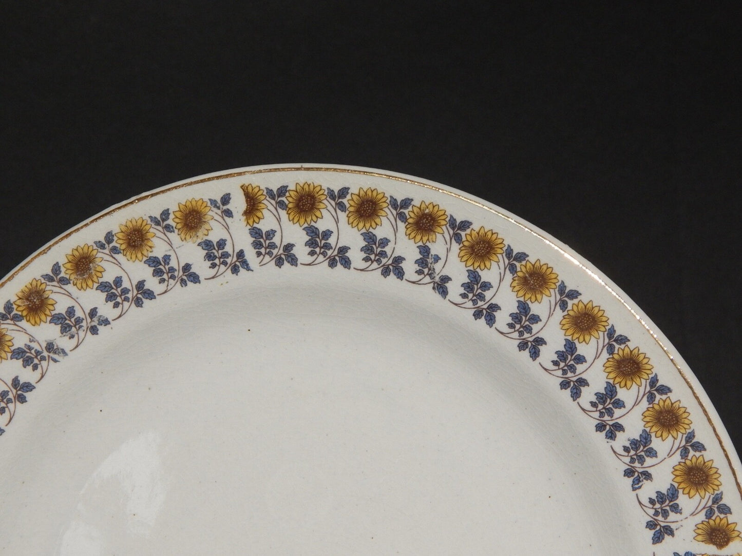 ANTICO RARO SERVIZIO TAVOLA 8 PIATTI S.C.I. CERAMICA ITALIANA LAVENO GIRASOLI