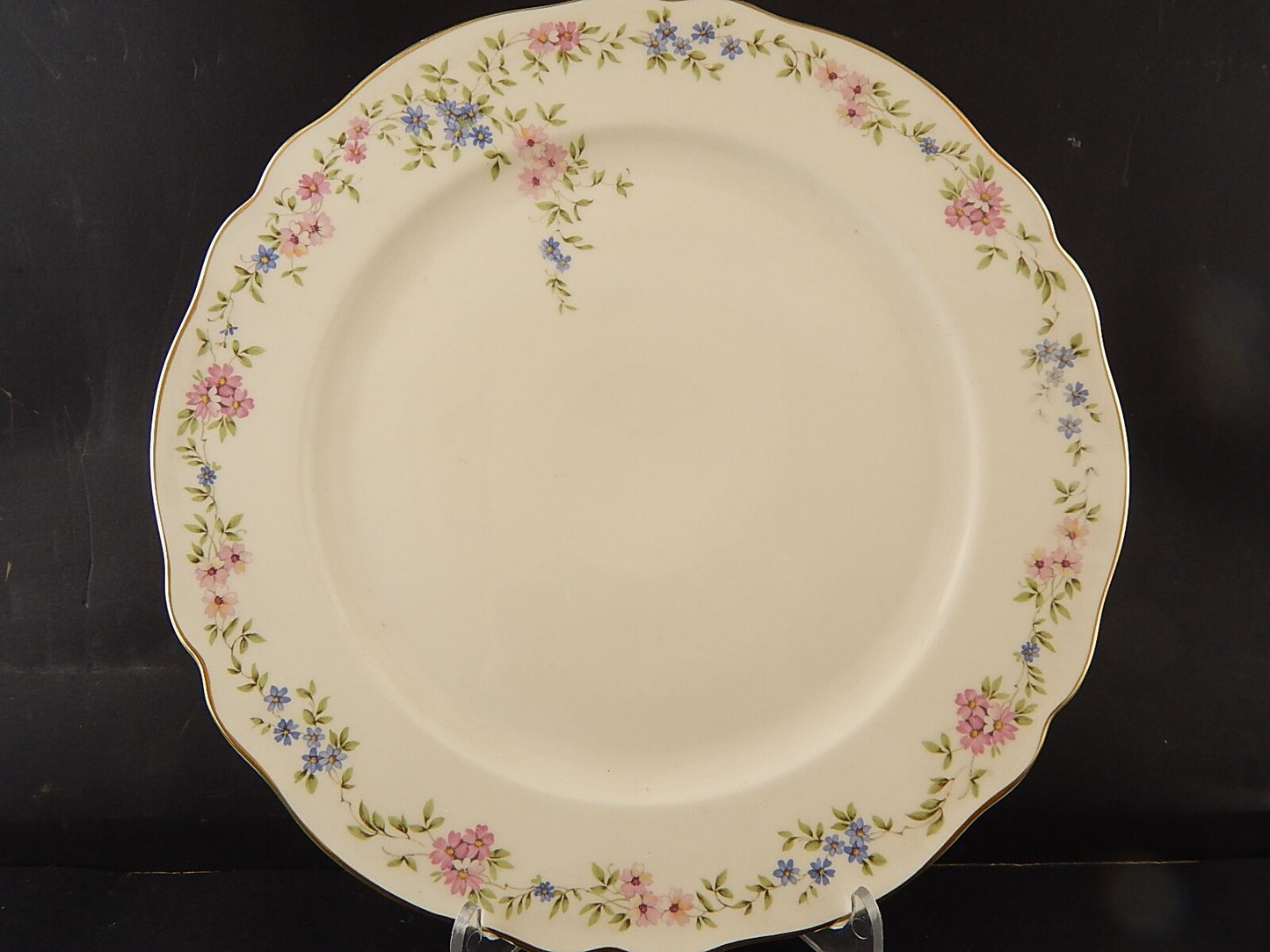 ANTICO VASSOIO ROTONDO PIANO PREZIOSA PORCELLANA KRAUTHEIM BAVARIA CM 32