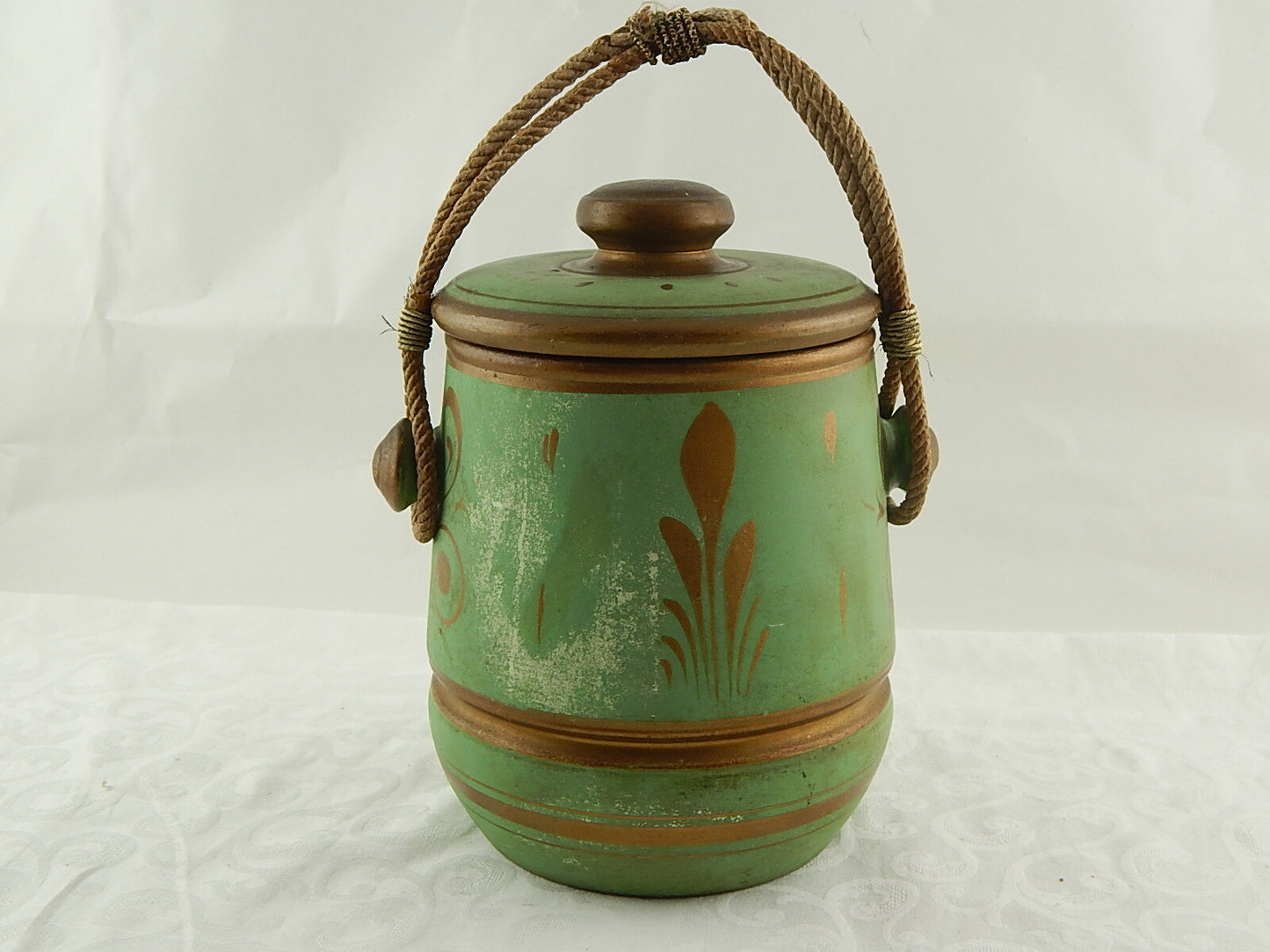 ANTIQUARIATO GELATIERA RINFRESCATOIO VASO IMPERO CERAMICA MAIOLICA ITALIANA