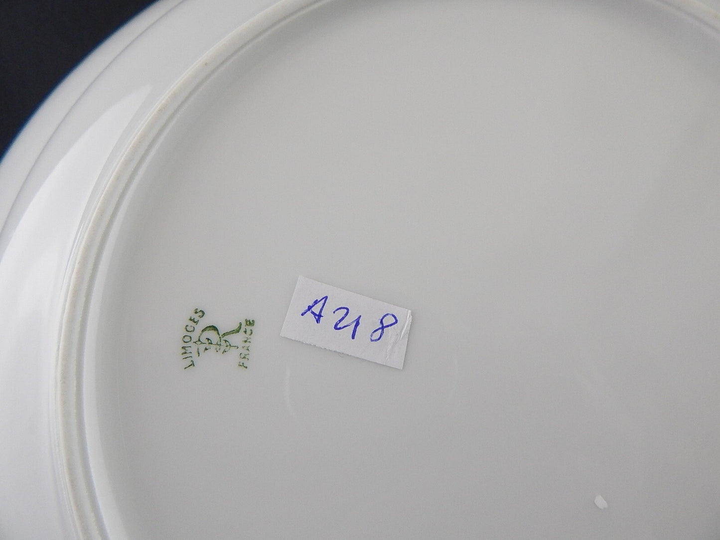 PIATTO PORTATA FONDO LIMOGES RAYNAUD PORCELLANA BIANCA MODELLO WASHINGTON