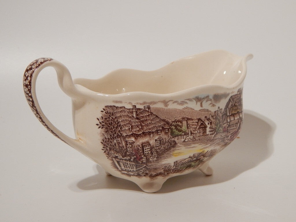 ANTICA SALSIERA SEMI PORCELLANA JOHNSON BROS OLDE ENGLISH COUNTRYSIDE