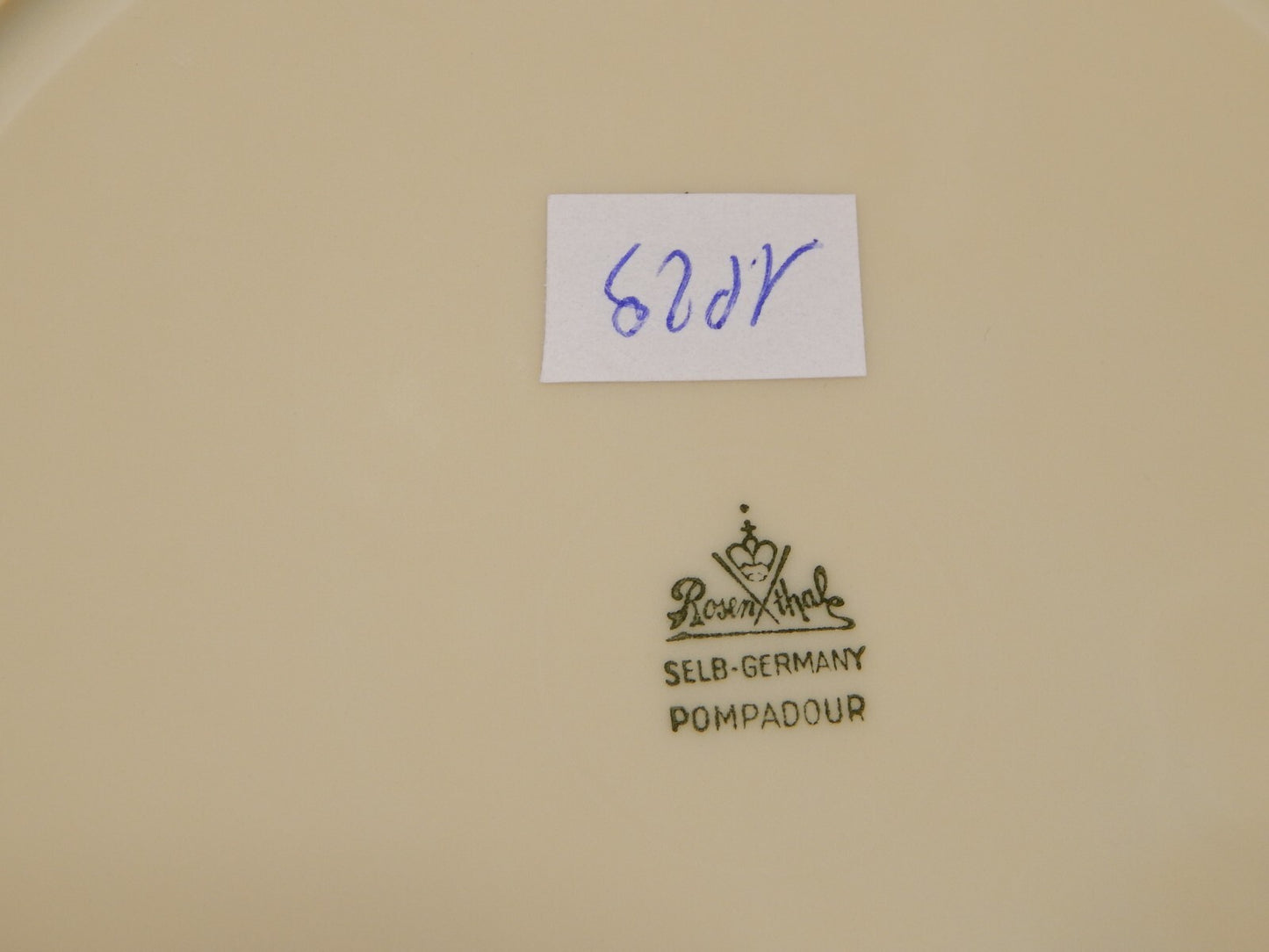 PREZIOSO ANTICO SERVIZIO 6 PIATTI DESSERT PORCELLANA ROSENTHAL POMPADOUR