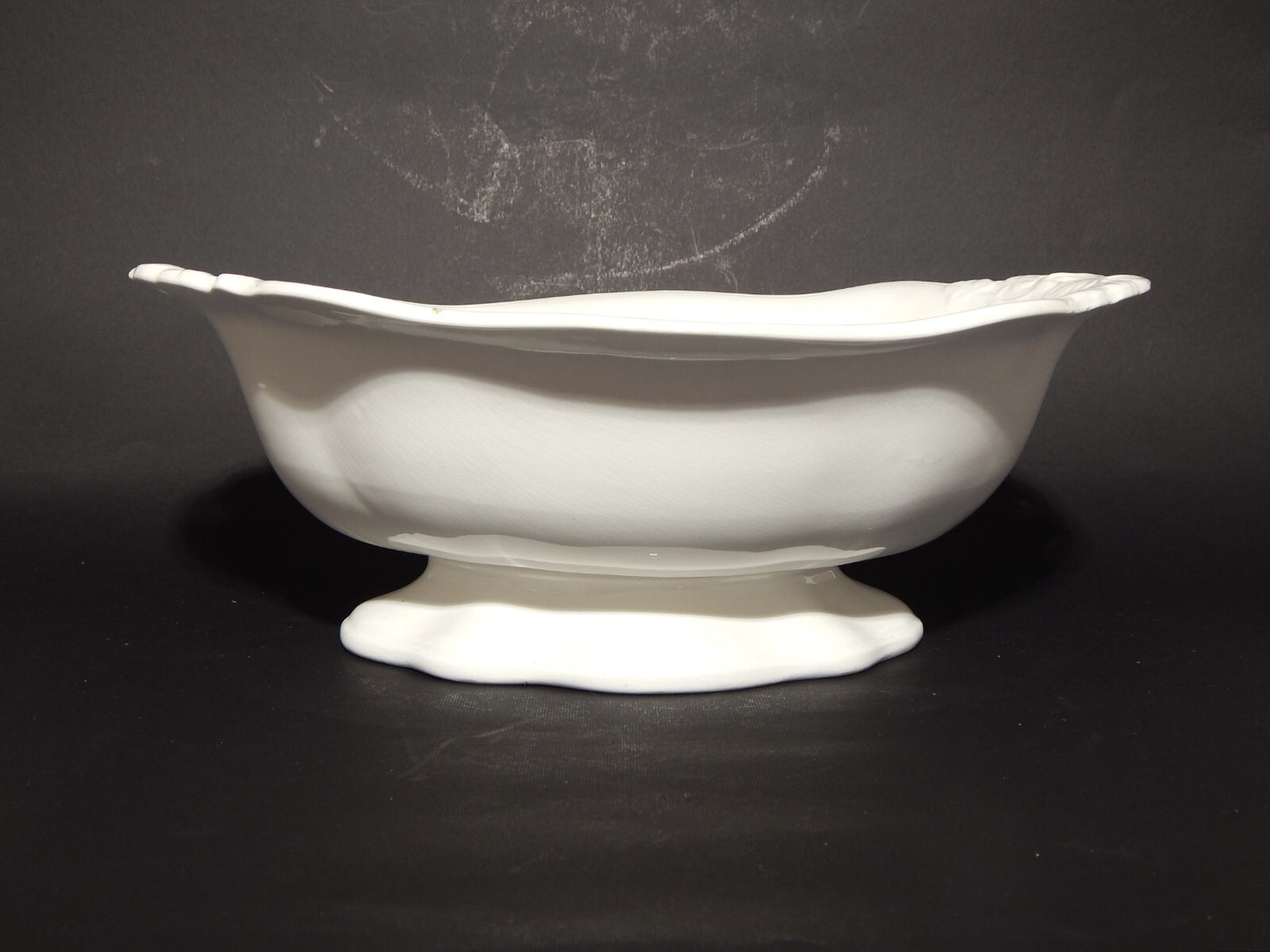 ANTICA RARA FRUTTIERA CENTROTAVOLA CERAMICA BIANCA RICHARD MILANO FINE 800