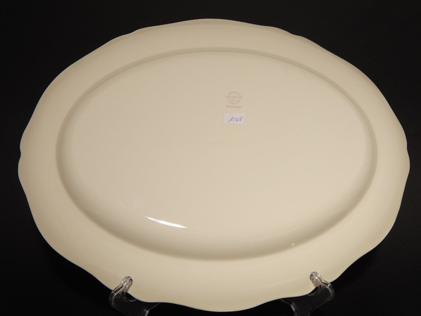 VINTAGE CERAMICA WEDGWOOD ETRURIA BARLASTON QUEENS SHAPE VASSOIO PIATTO OVALE #