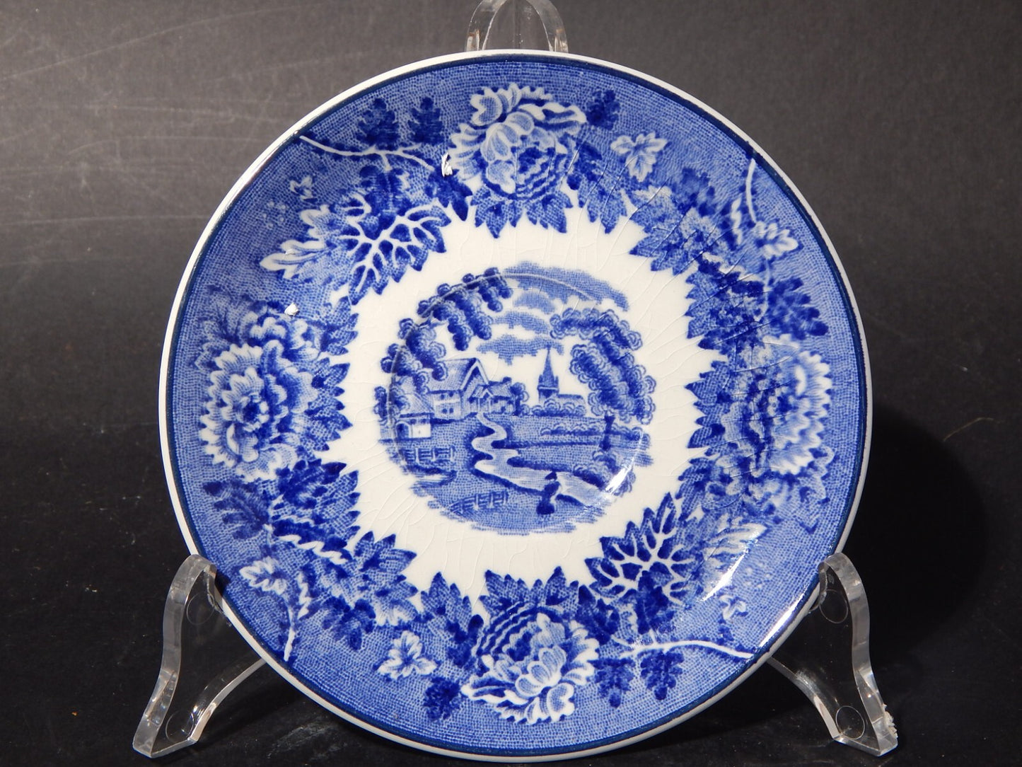 ANTICA TAZZA CERAMICA POTTERY ENOCH WOOD&SONS DECORO ENGLISH SCENERY