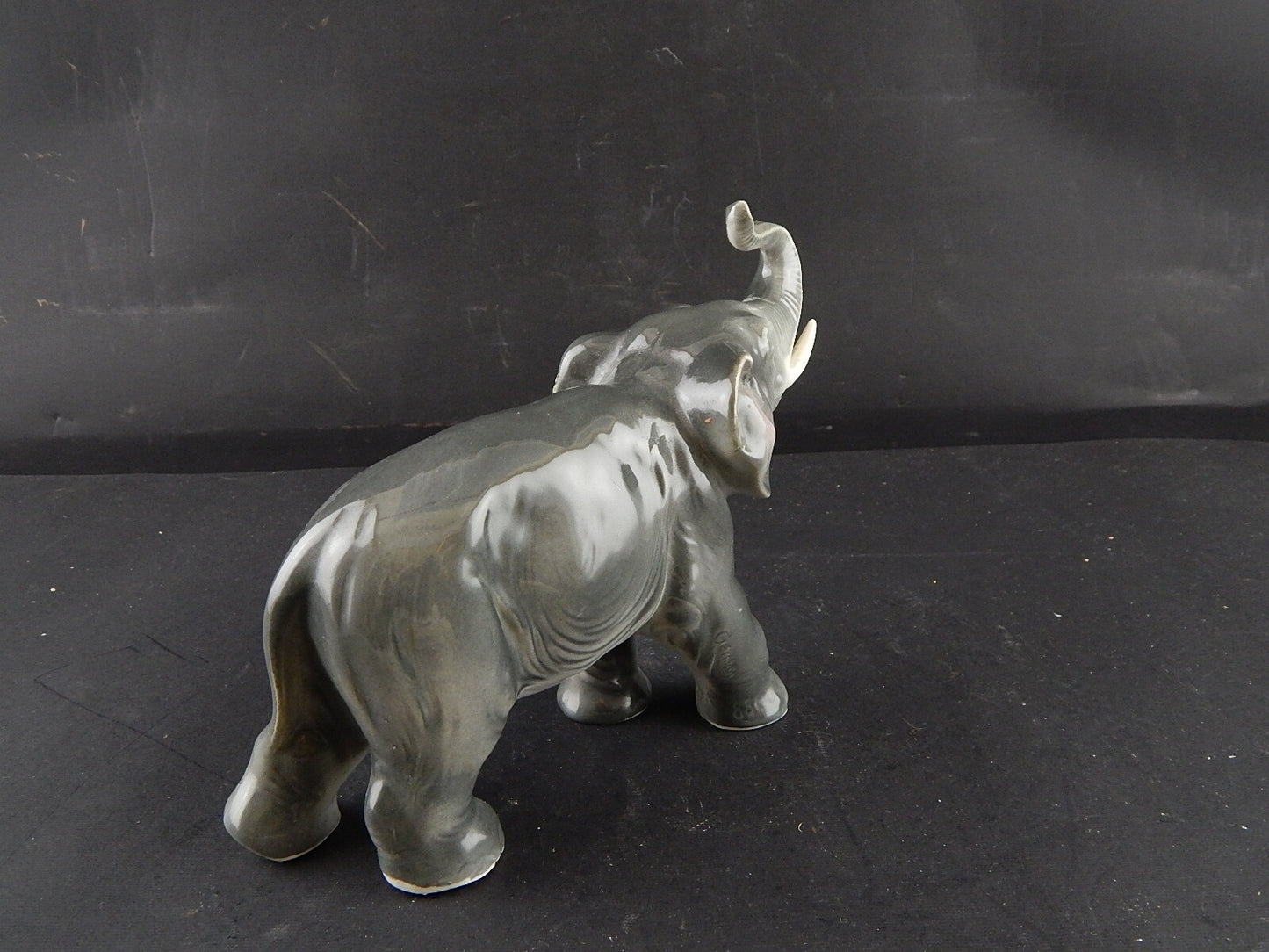 ANTICA ORIGINALE STATUINA ELEFANTE PORCELLANA TEDESCA PRIMO 900