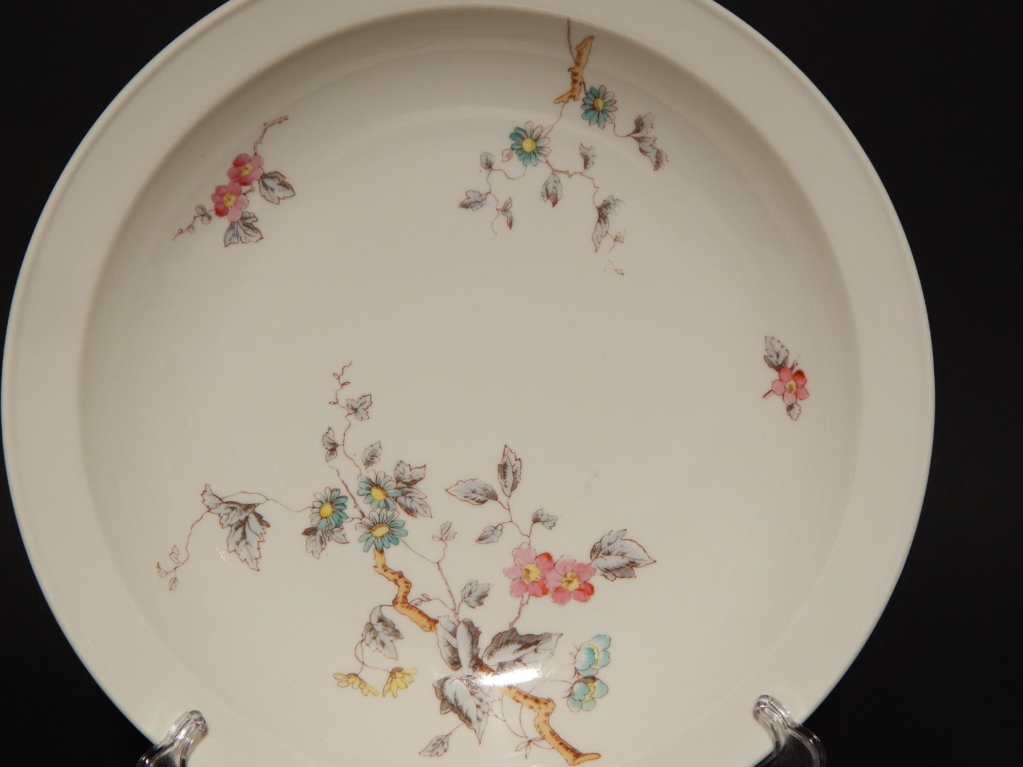 ANTICO CENTROTAVOLA FRUTTIERA VASSOIO PORCELLANA GINORI FINE 800 RAMO FIORITO