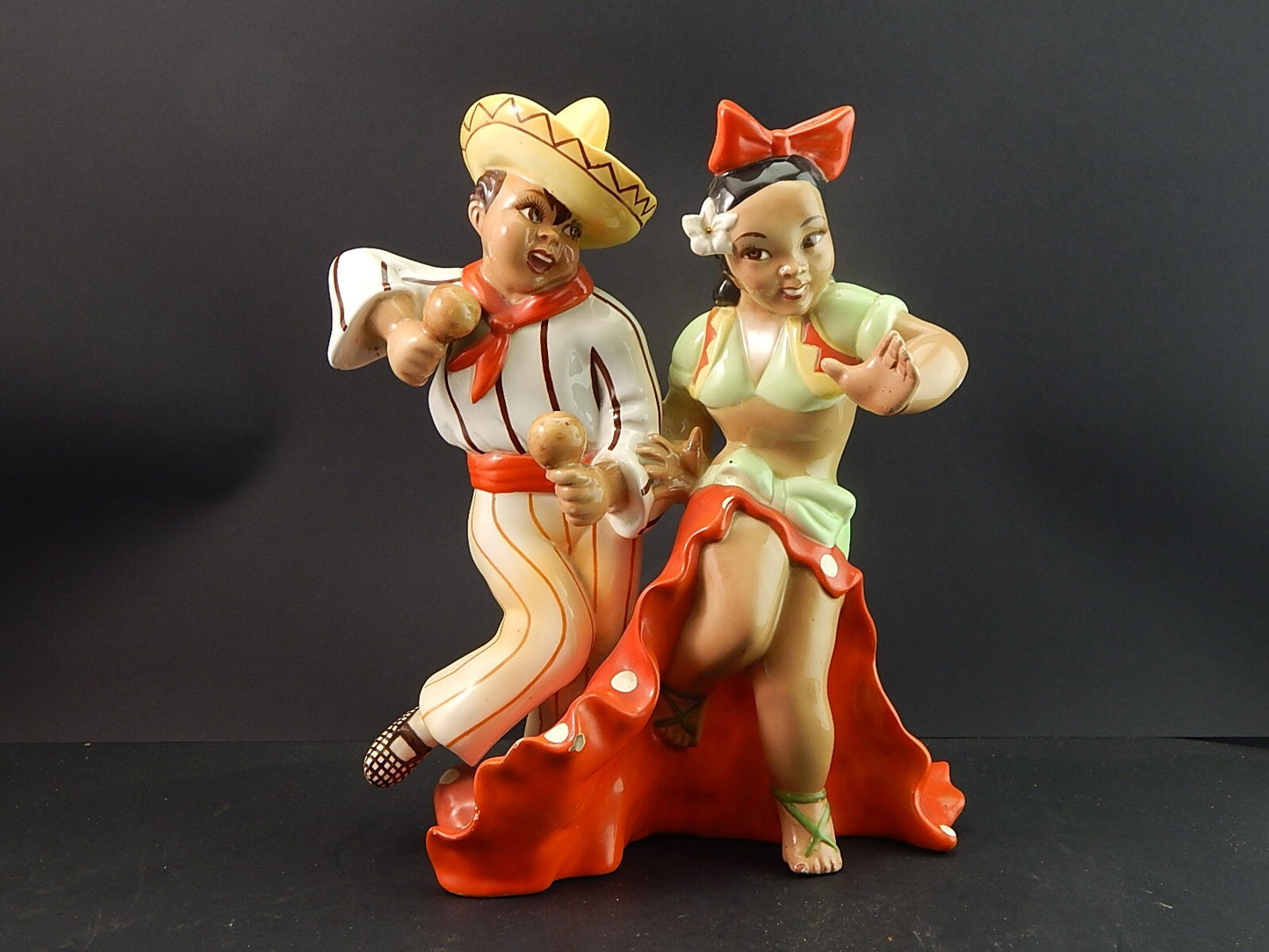 ANTICA RARA SCULTURA ARS PULCHRA TORINO MADE IN ITALY CERAMICA ANNI 40