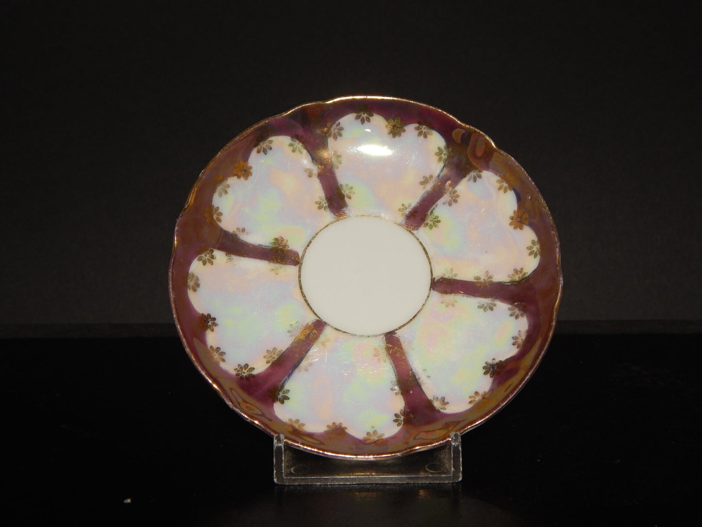 ANTICA LIBERTY PREZIOSA TAZZINA PORCELLANA GINORI 1896-1910 DECORO A LUSTRO