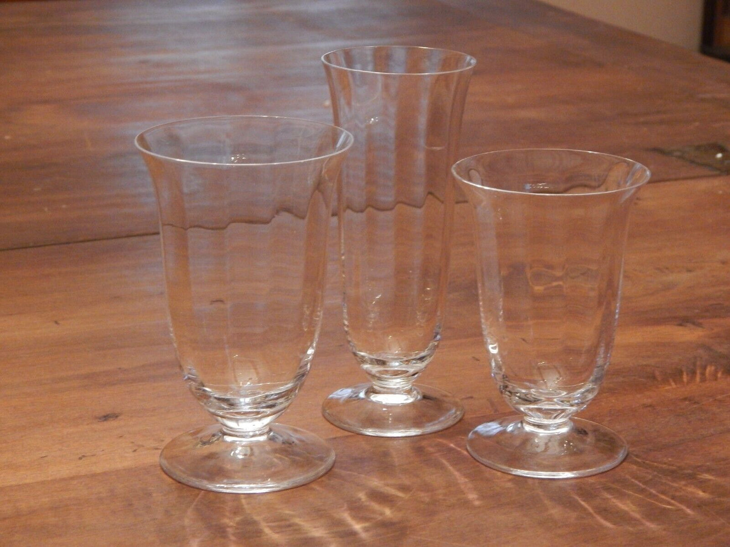 VINTAGE ELEGANTE SERVIZIO 18 BICCHIERI CALICI CRISTALLO MADE IN ITALY ANNI '60