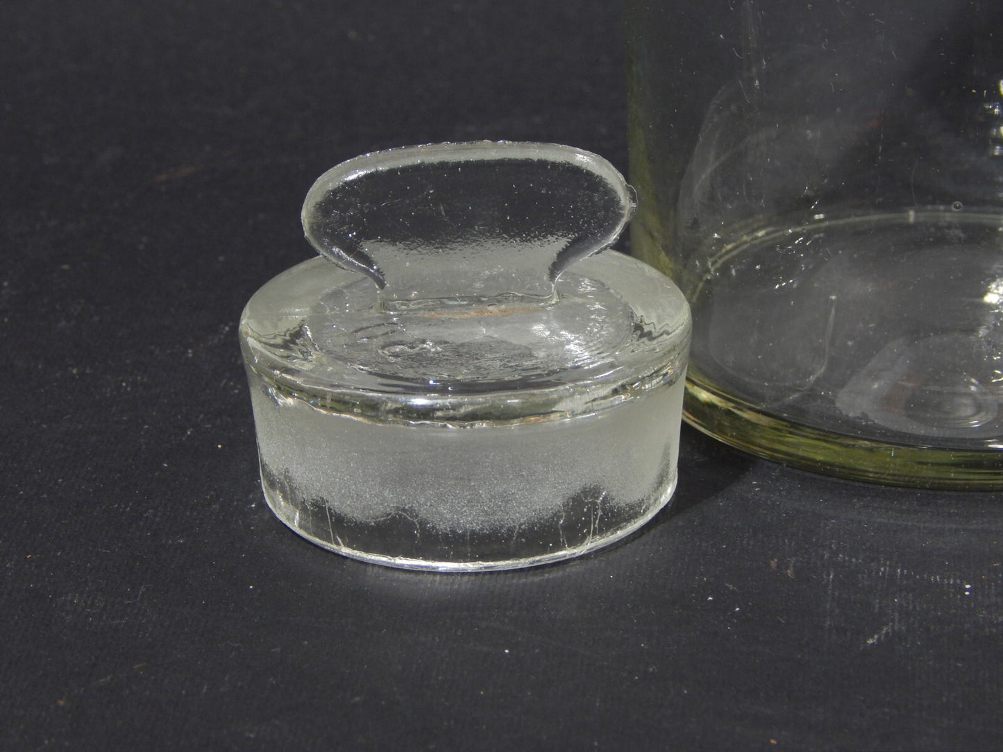 ANTICO VASO ALBARELLO VETRO SOFFIATO ALTARE FARMACIA DROGHERIA A432