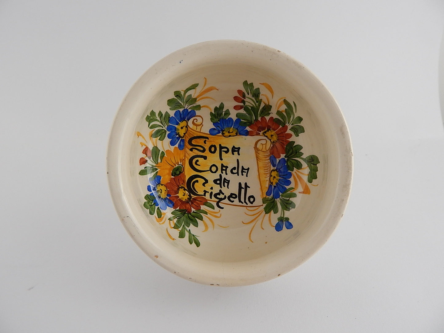 PIATTO CERAMICA BASSANO BUON RICORDO SOPA COADA RISTORANTE GIGETTO MIANE TREVISO