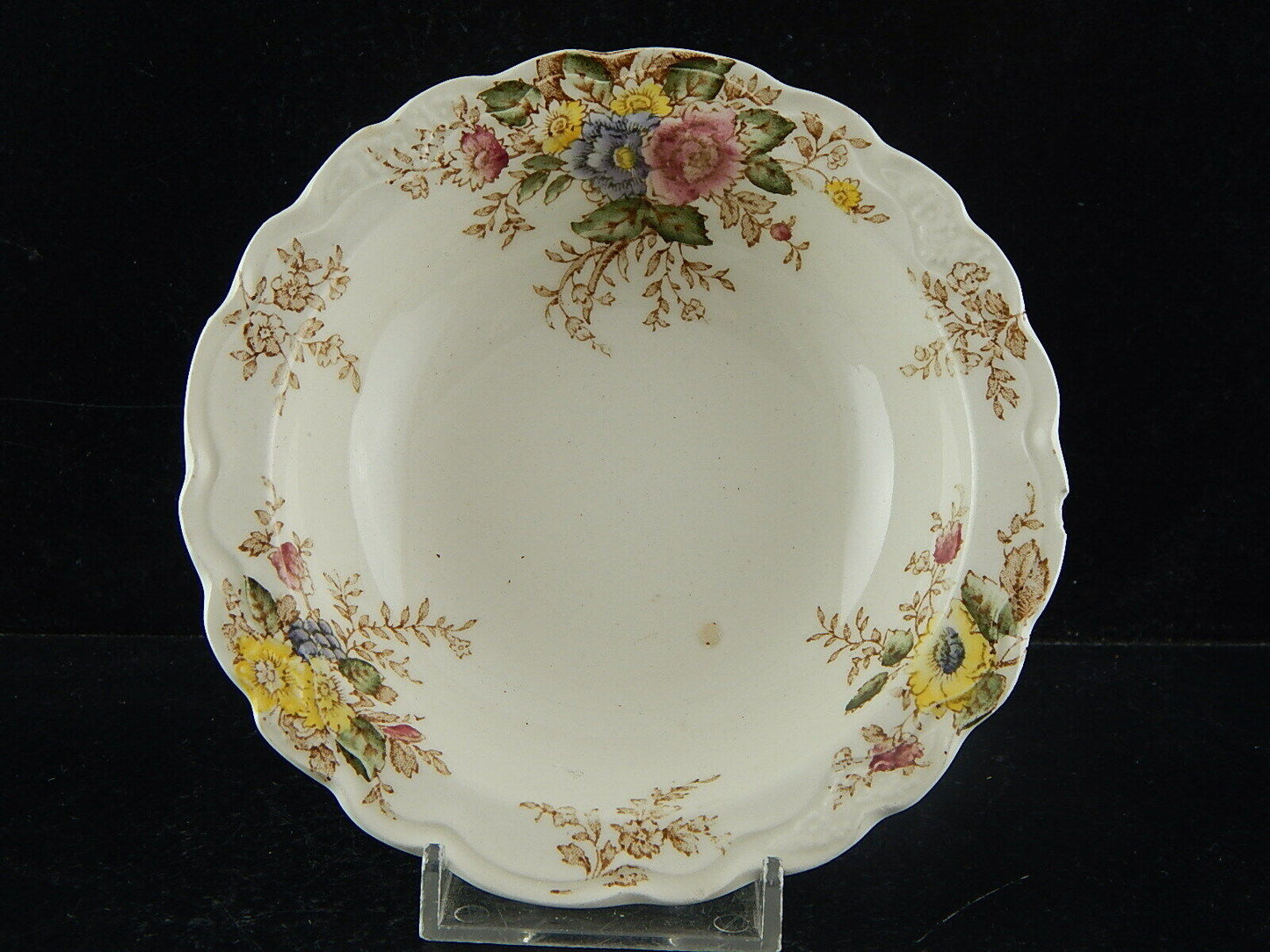 ANTICA CIOTOLA CROWN DUCAL RYDAL SEMI PORCELLANA DECORO FLOREALE POLICROMO