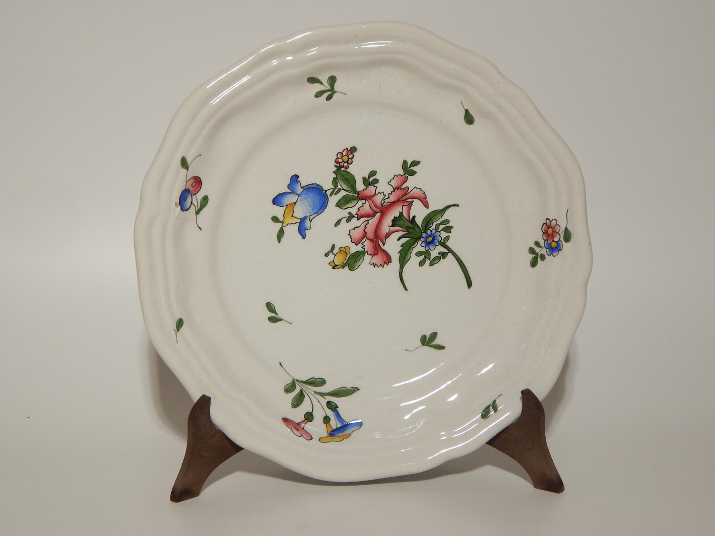 ANTICO RARO PIATTO MAIOLICA CERAMICA LODIGIANA VECCHIA LODI DIPINTO X58