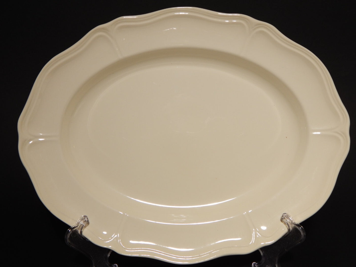 VINTAGE CERAMICA WEDGWOOD ETRURIA BARLASTON QUEENS SHAPE VASSOIO PIATTO OVALE