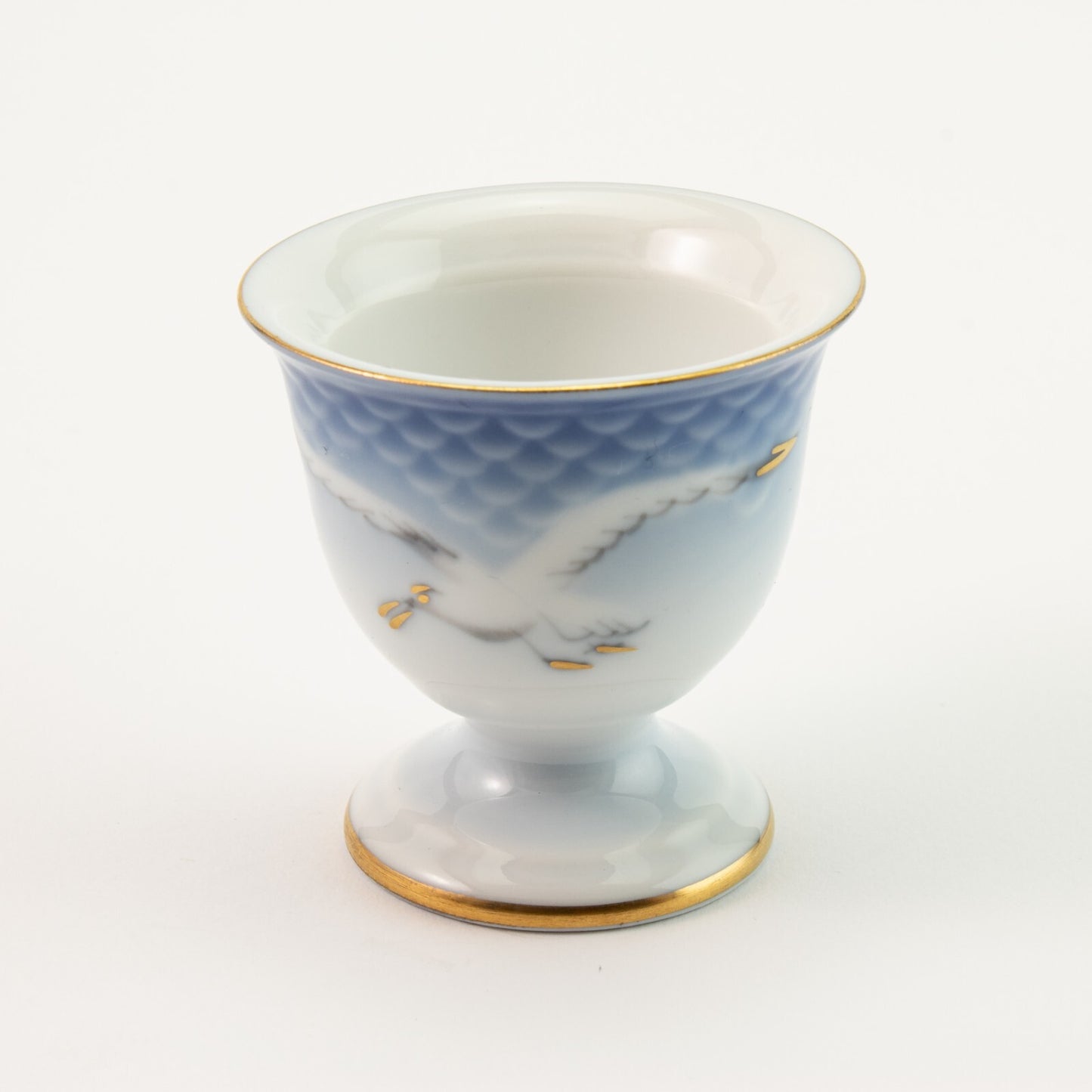 PORTA UOVO PORCELLANA E ORO ZECCHINO GABBIANI ROYAL COPENHAGEN 696