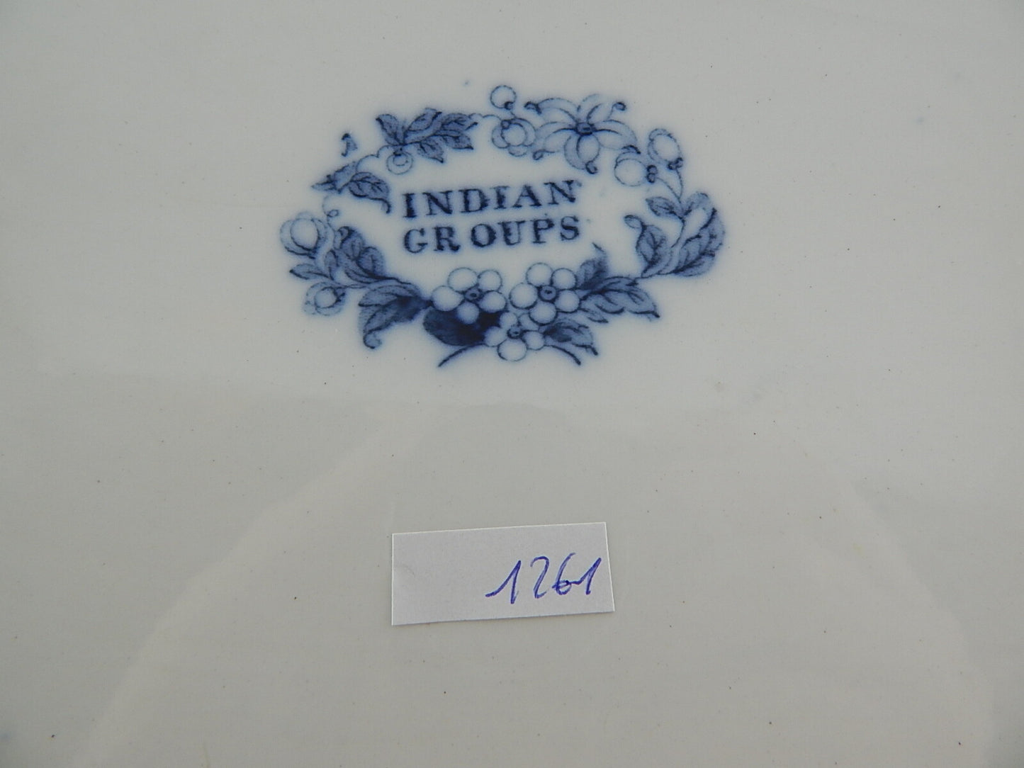 ANTICA FRUTTIERA CENTROTAVOLA VASSOIO CERAMICA MINTON POTTERY 1840 INDIAN GROUPS