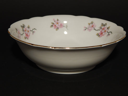 VINTAGE INSALATIERA PORCELLANA SELTMANN WEIDEN BAVARIA FIORI DI PESCO NORA