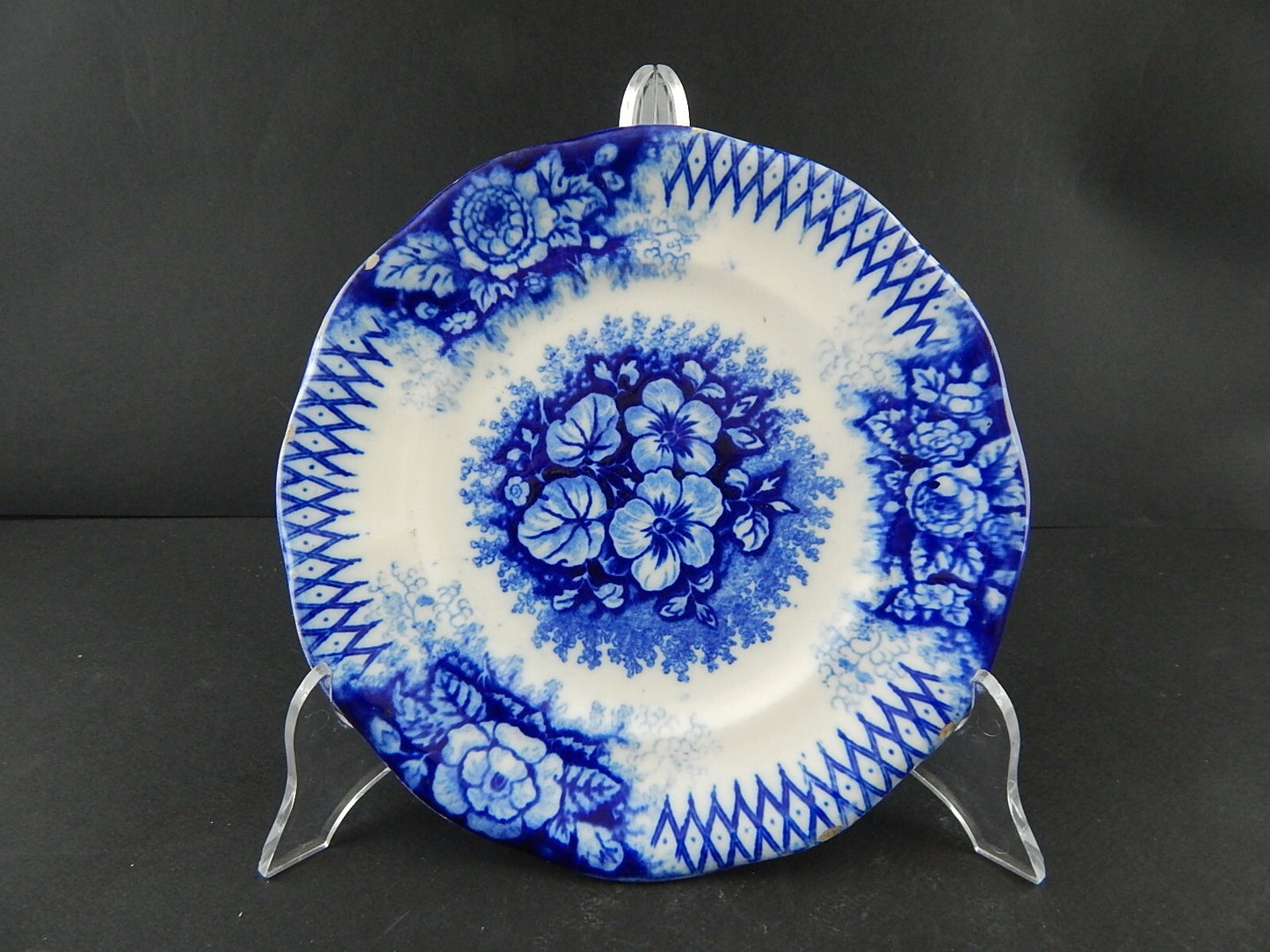 ANTICO PIATTO CERAMICA GIUSEPPE BESIO MONDOVI' SECONDA META' 800 JARDINIERE A121