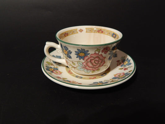 VINTAGE TAZZA TÈ PORCELLANA ORIENT DYNASTY COLLECTION BY FRANCISCAN DIFETTO #