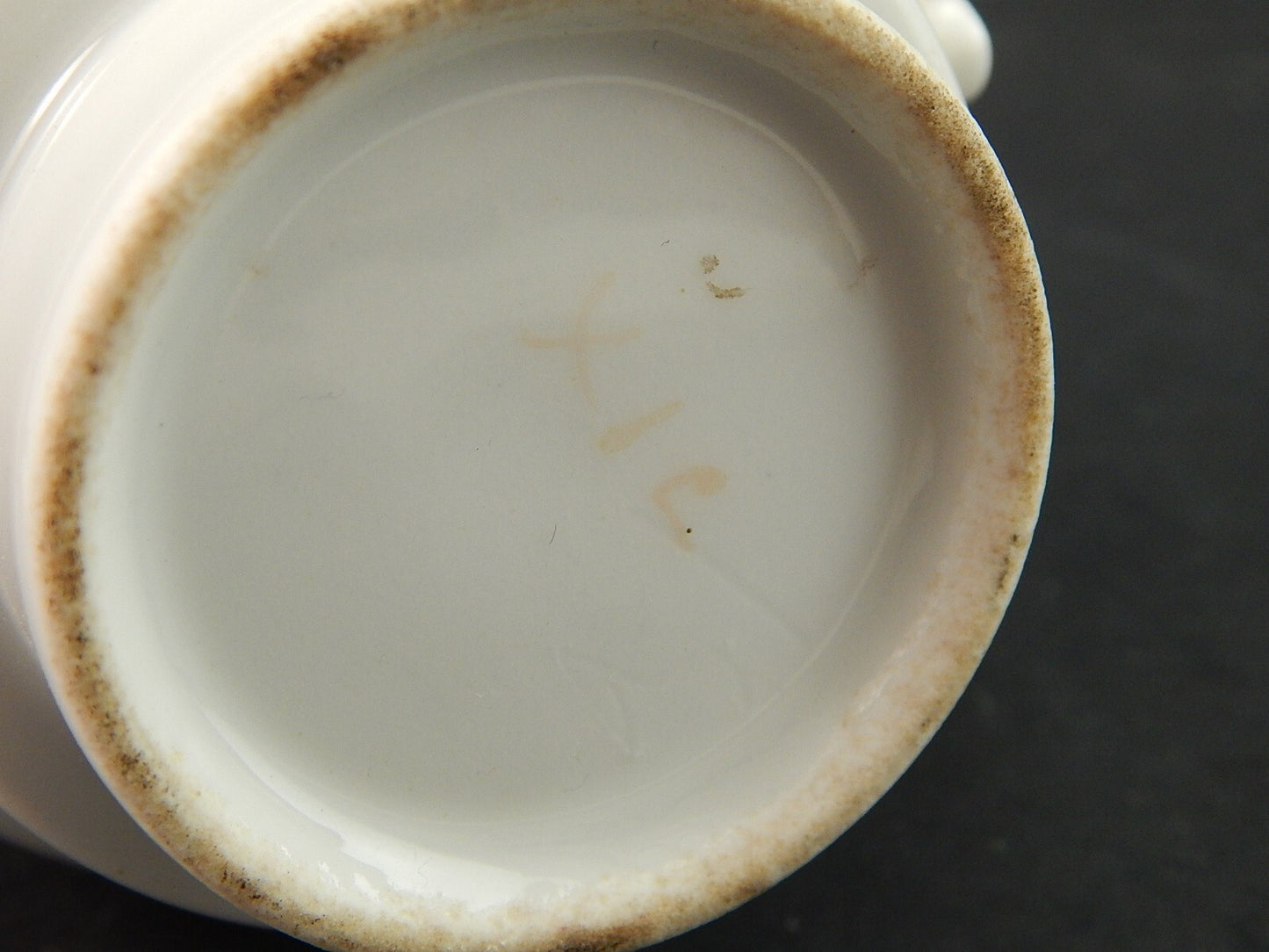 RARA ANTICA VEILLEUSE TEIERA E SCALDINO IMPERO NAPOLEONE III PORCELLANA PARIGI