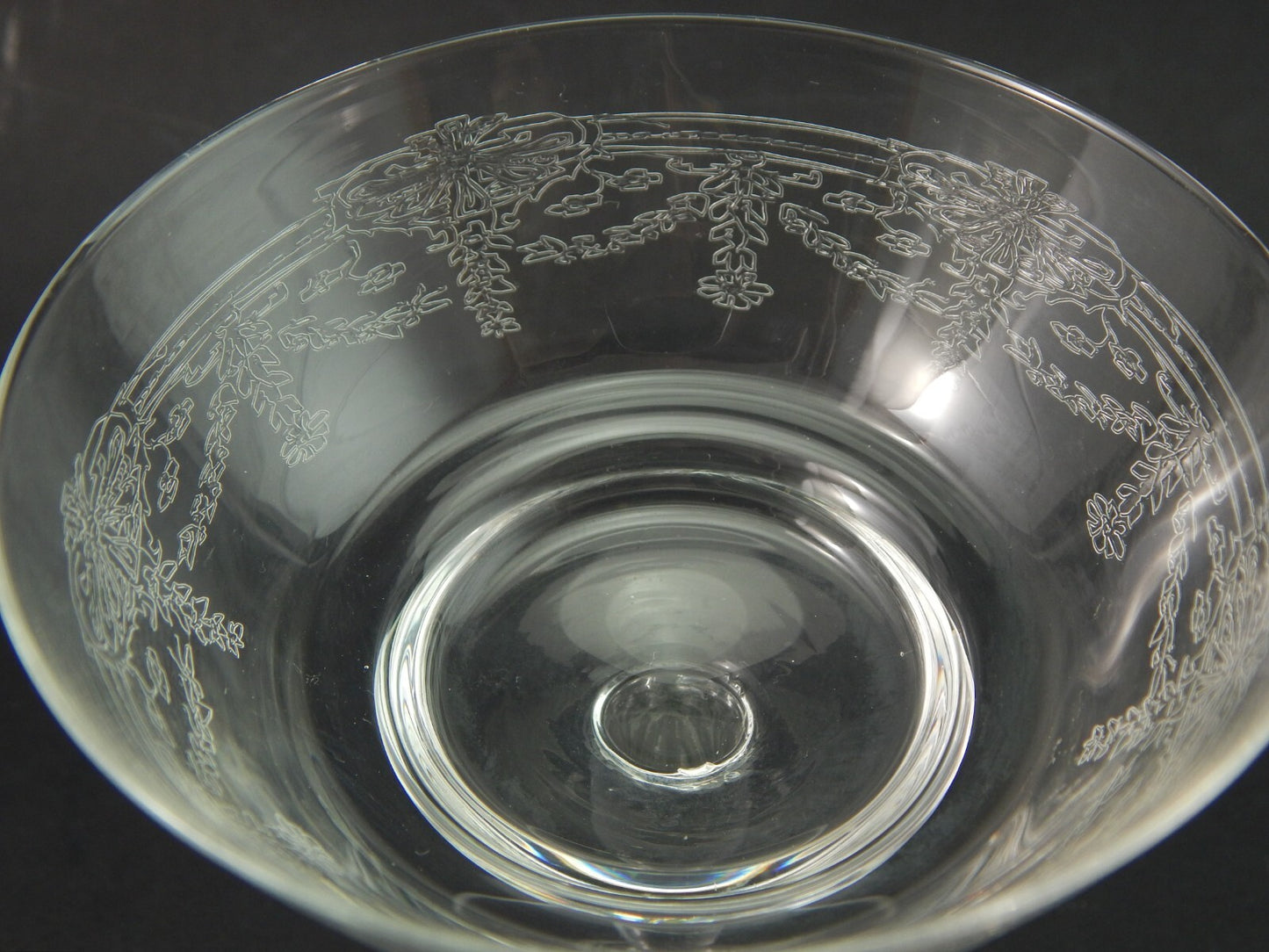 ANTICO LIBERTY SERVIZIO 20 CALICI VETRO SOFFIATO CRISTALLERIA VAL D'ELSA