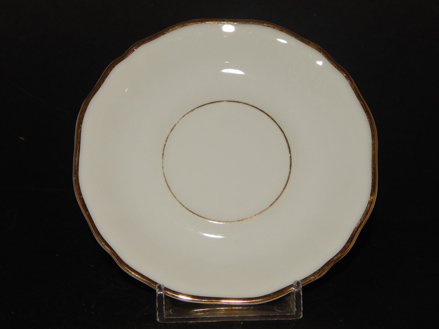 ANTICO SERVIZIO 6 TAZZINE CAFFE' PORCELLANA BIANCA E ORO BAVARIA OSCAR SCHALLER