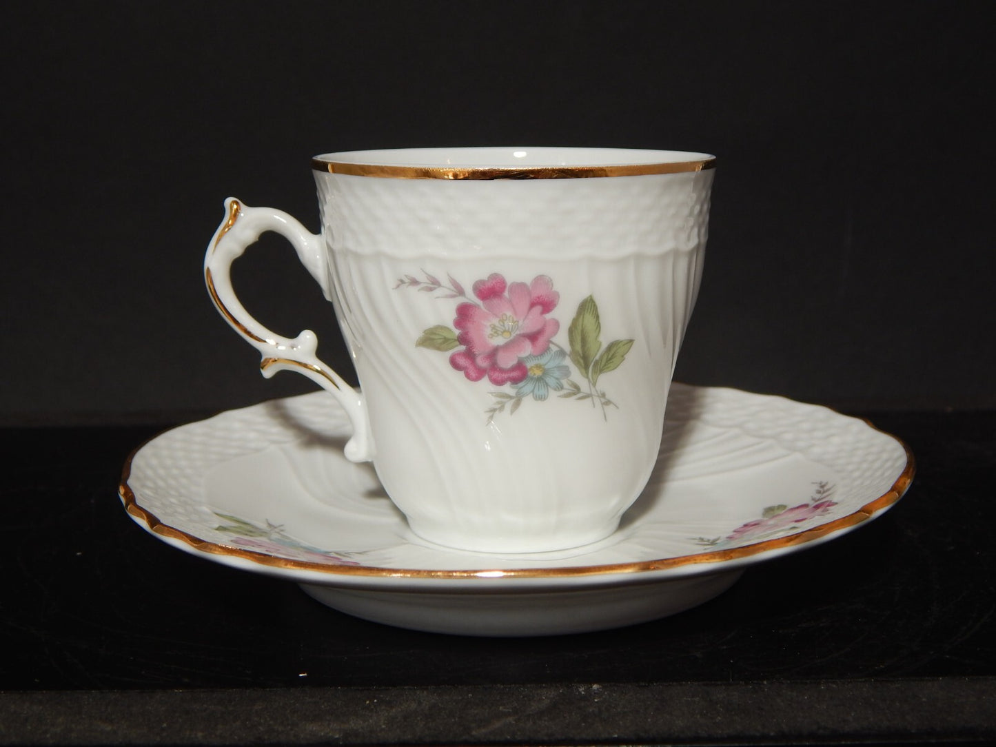 PREZIOSO RICHARD GINORI SERVIZIO CAFFE' PORCELLANA MODELLO VECCHIO GINORI FIORI