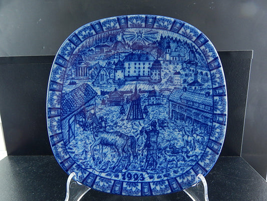 RORSTRAND PIATTO PORCELLANA NATALE 1993 PORCELAIN CHRISTMAS PLATE COLLEZIONE NEW