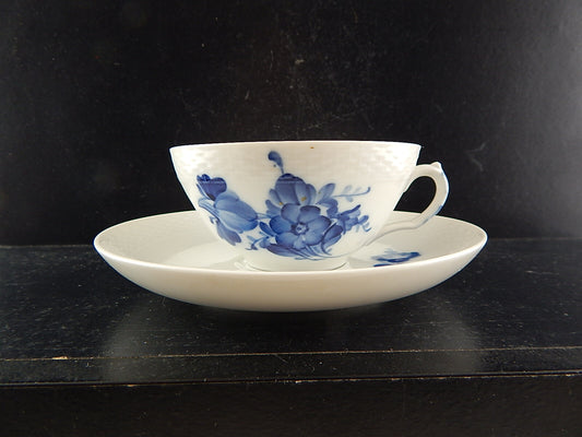 ROYAL COPENHAGEN PORCELLANA BLUE FLOWER TEA CUP&SAUCER TAZZA TÈ DIPINTA MANO #4
