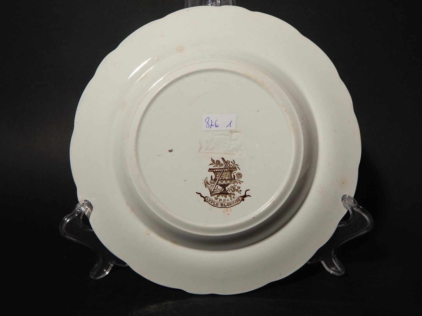 ANTICO 1850 SERVIZIO 18 PIATTI SEMI PORCELLANA INGLESE RIDGWAY &C. APPLE BLOSSOM