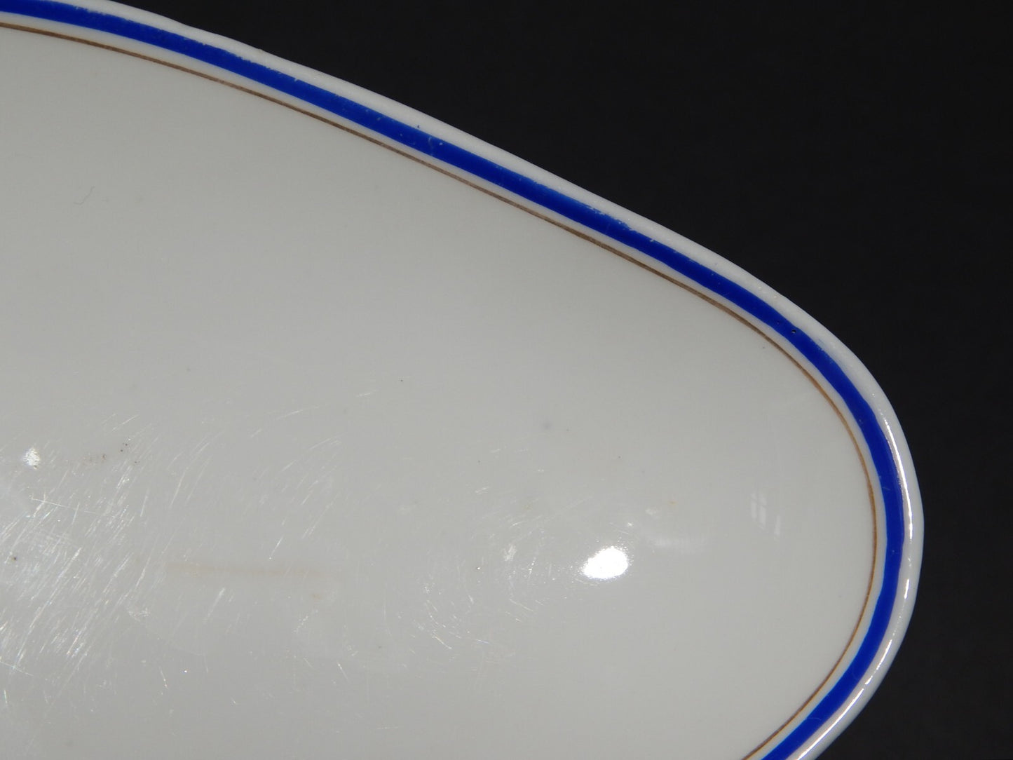 ANTICA RAVIERA VASSOIO IMPERO PORCELLANA GINORI DOCCIA XIX SECOLO