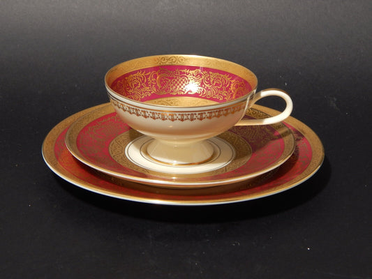 VINTAGE TRIO TAZZA DA TÈ ROSENTHAL THOMAS PREZIOSA PORCELLANA ANNI 50