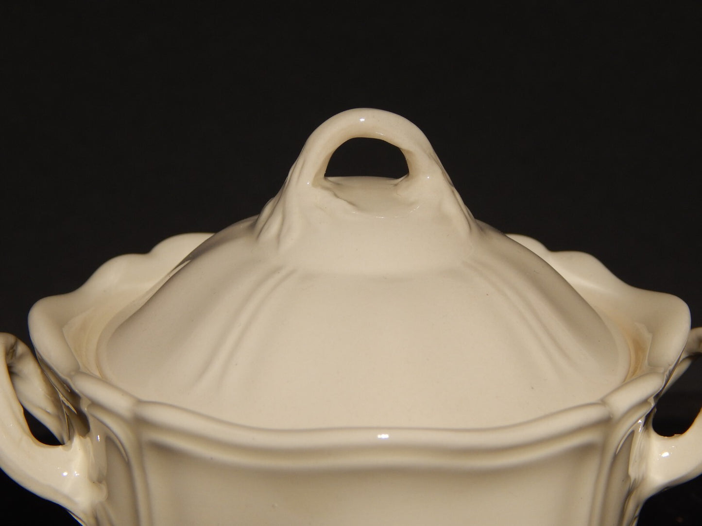 VINTAGE CERAMICA WEDGWOOD ETRURIA BARLASTON QUEENS SHAPE ZUCCHERIERA