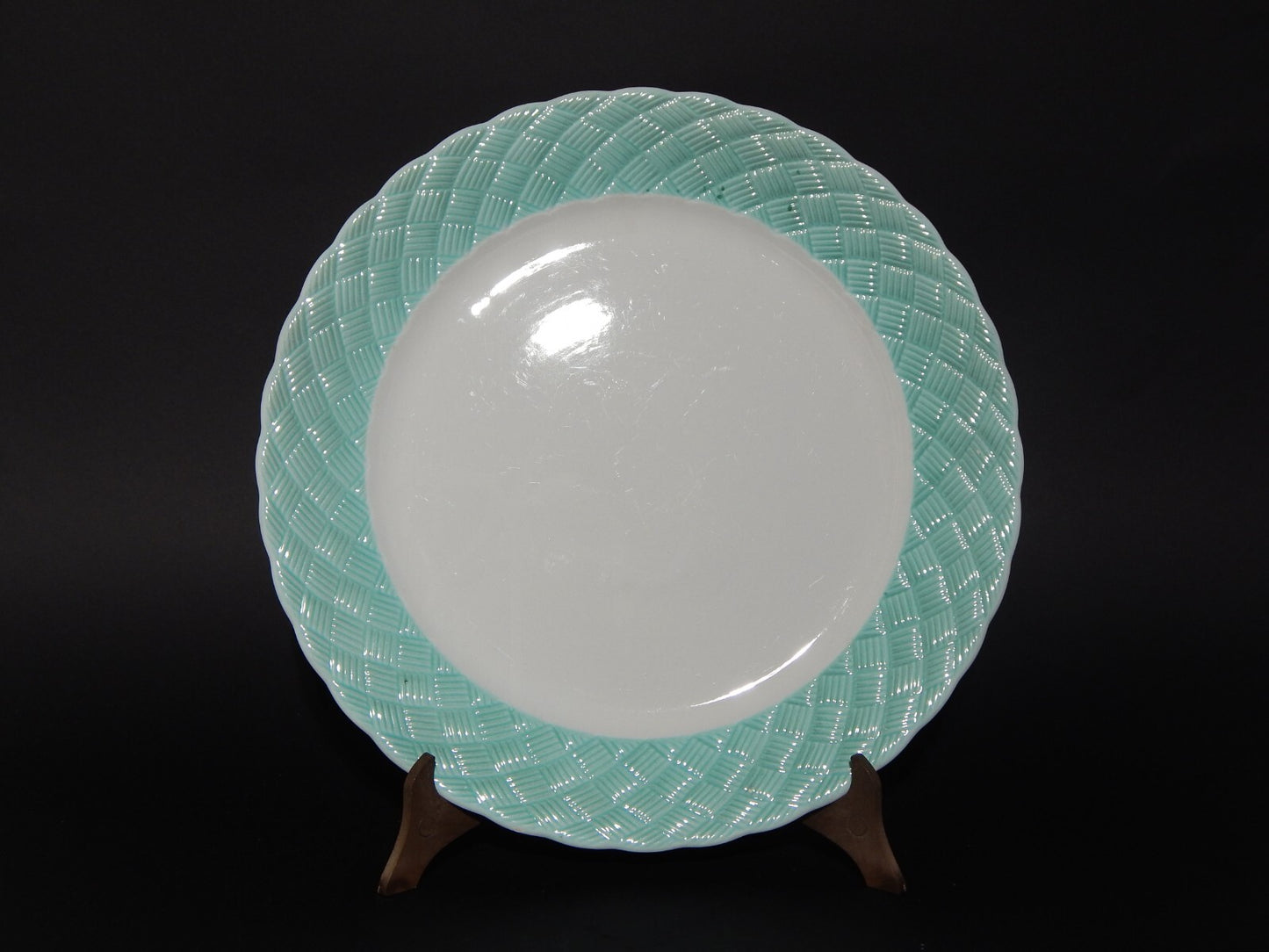 ART DECO VASSOIO PIATTO ROTONDO DA PORTATA CERAMICA GALVANI PORDENONE ANNI '30