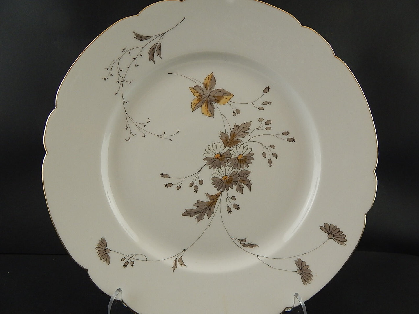 ANTICO PIATTO PORTATA VASSOIO PORCELLANA GINORI DOCCIA DEL 1926 DECORATO A MANO