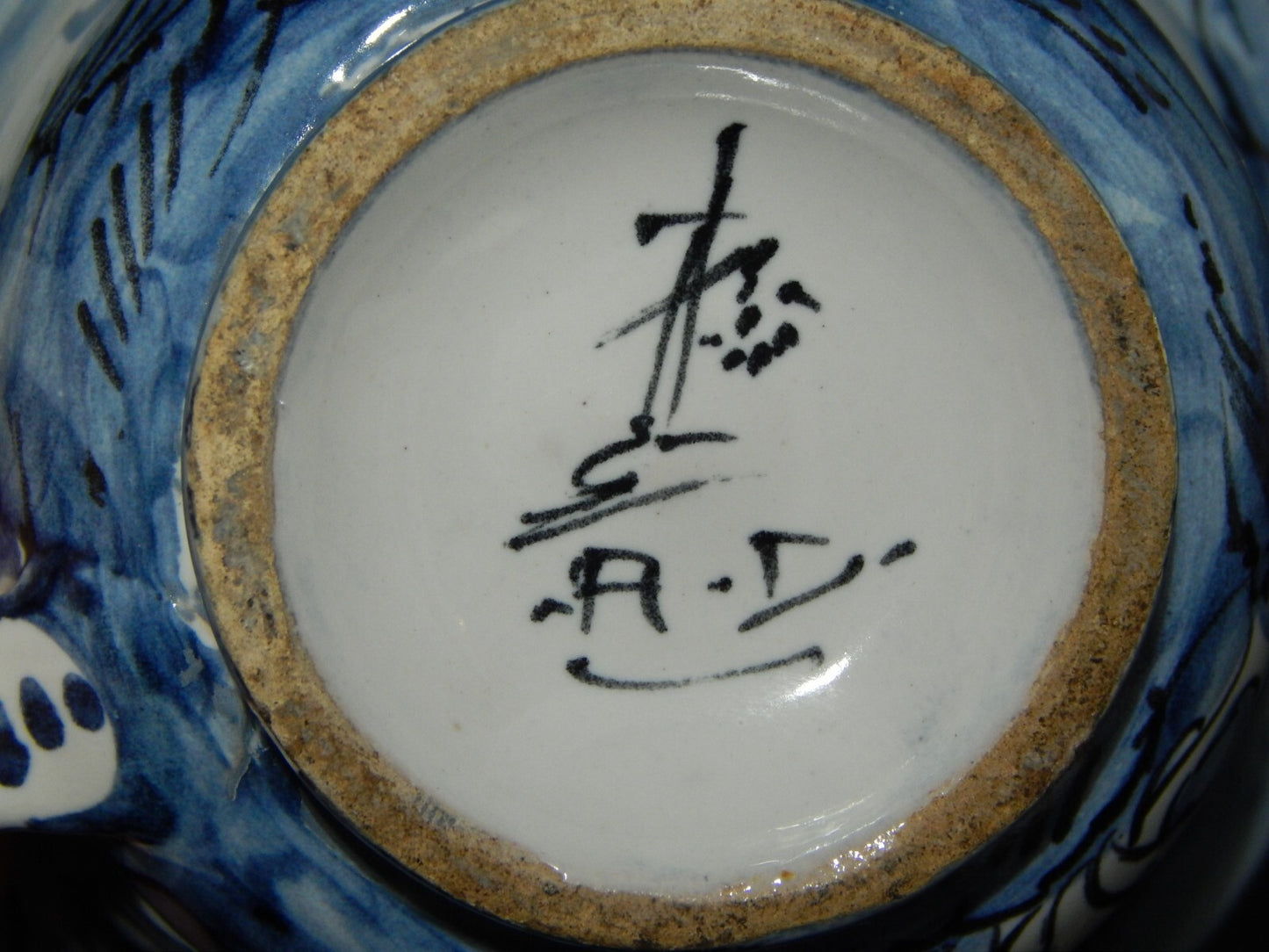 ANTICA TAZZA CERAMICA ALBISOLA ALBA DOCILIA FATTA E DIPINTA A MANO PRIMO 900