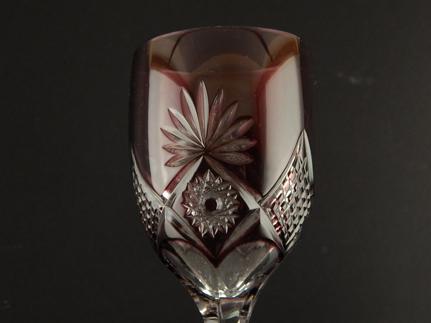 PREZIOSO VINTAGE BICCHIERE CALICE CRISTALLO GERMANIA MOLATO NACHTMANN