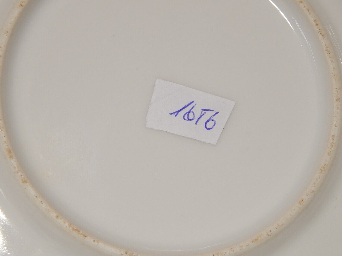 ANTICO VASSOIO PIATTO PORTATA IMPERO PORCELLANA GINORI DOCCIA XIX SECOLO