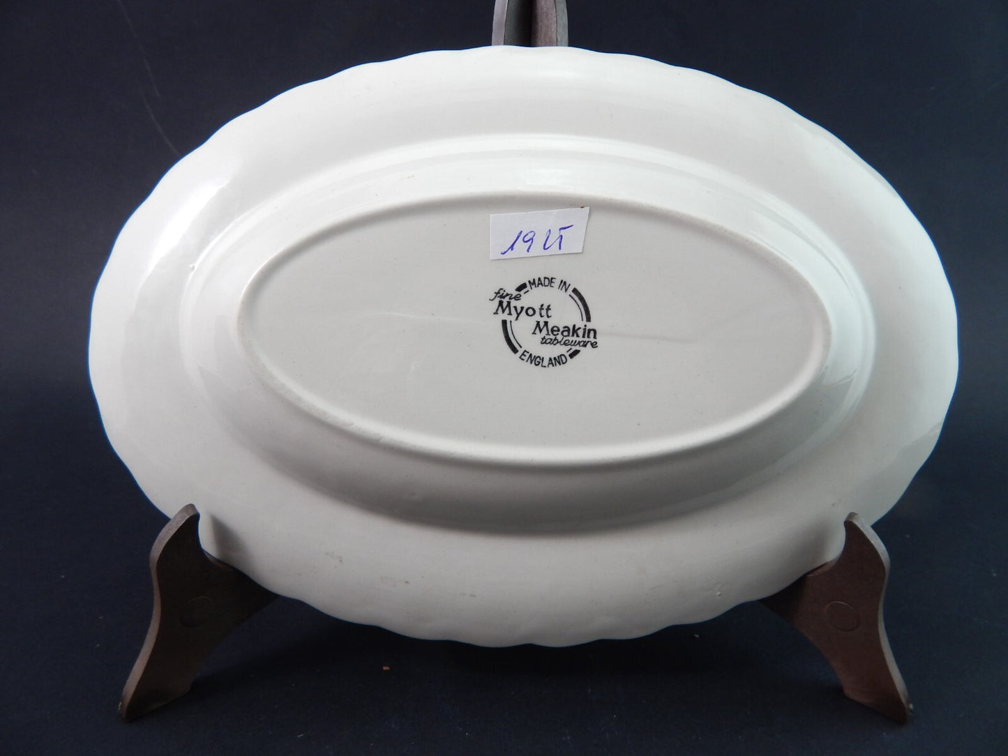 VINTAGE CERAMICA RAVIERA VASSOIO THE HUNTER MYOTT POTTERY ENGLAND IL CACCIATORE