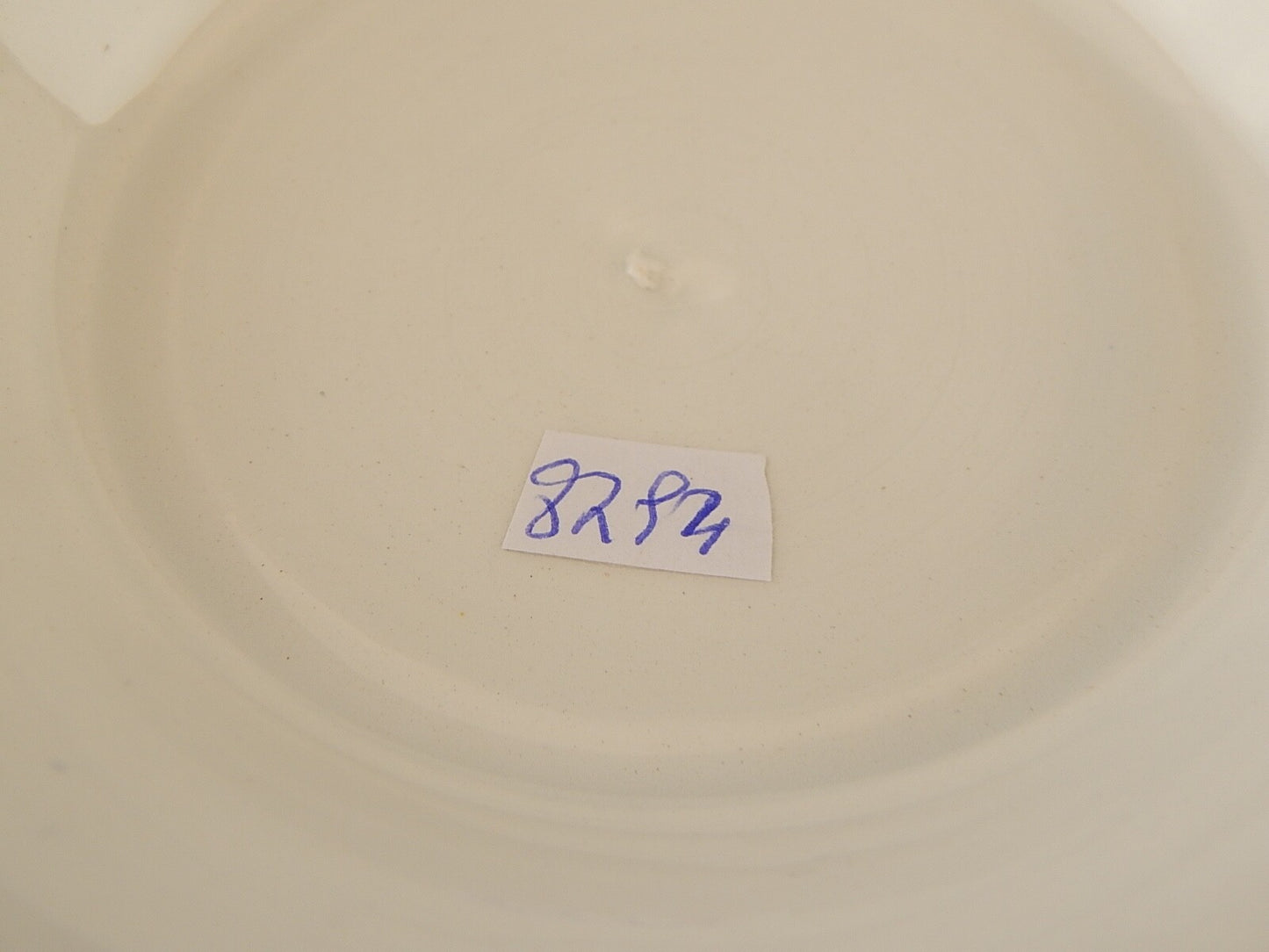 ANTICA PRIMO 900 ZUPPIERA CENTROTAVOLA PORCELLANA BIANCA VIOLE DEL PENSIERO BLU