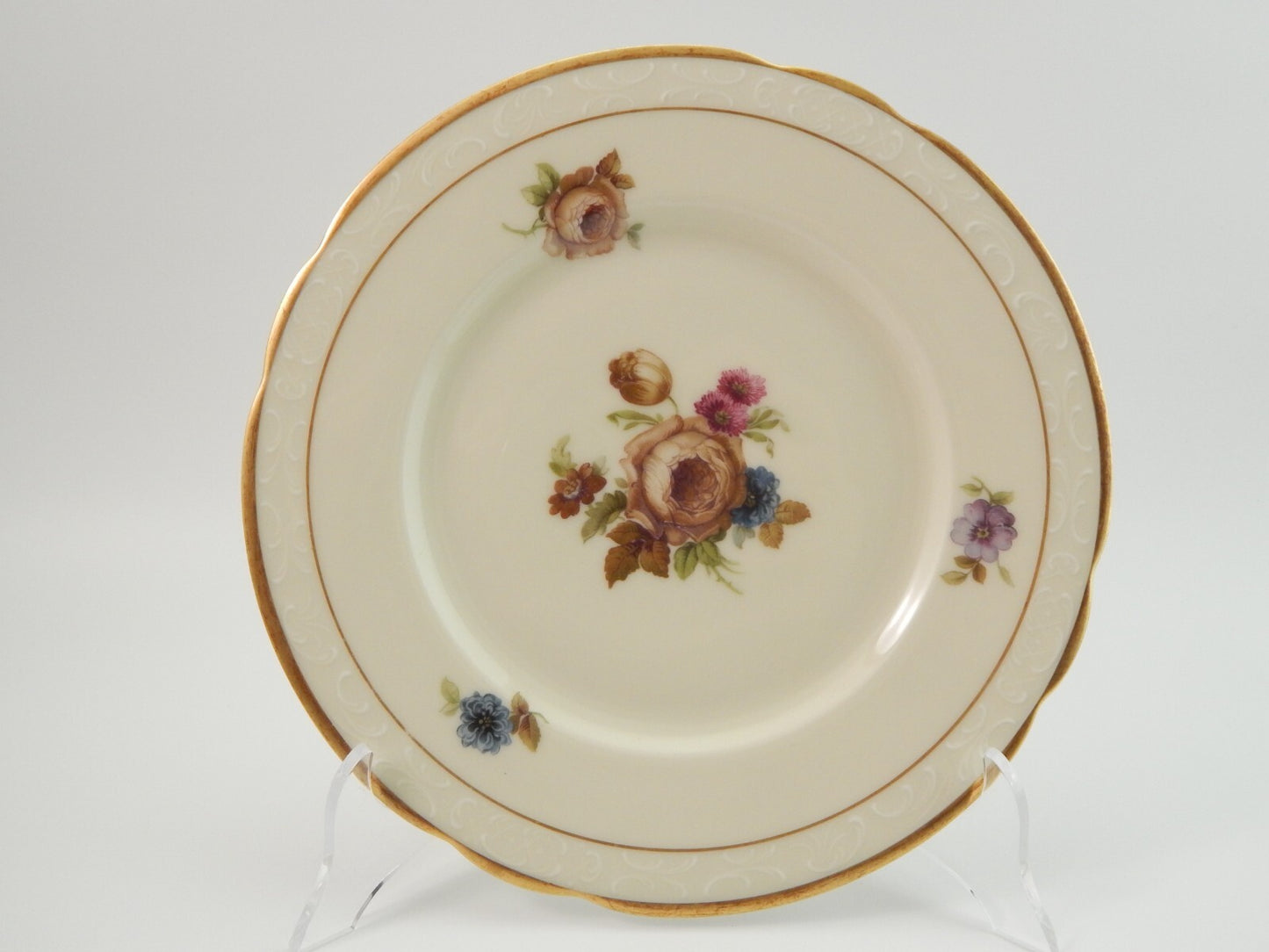 ANTICO KPM COPENHAGEN ROCAILLE SERVIZIO DA TAVOLA 18 PIATTI PORCELLANA DEL 1924