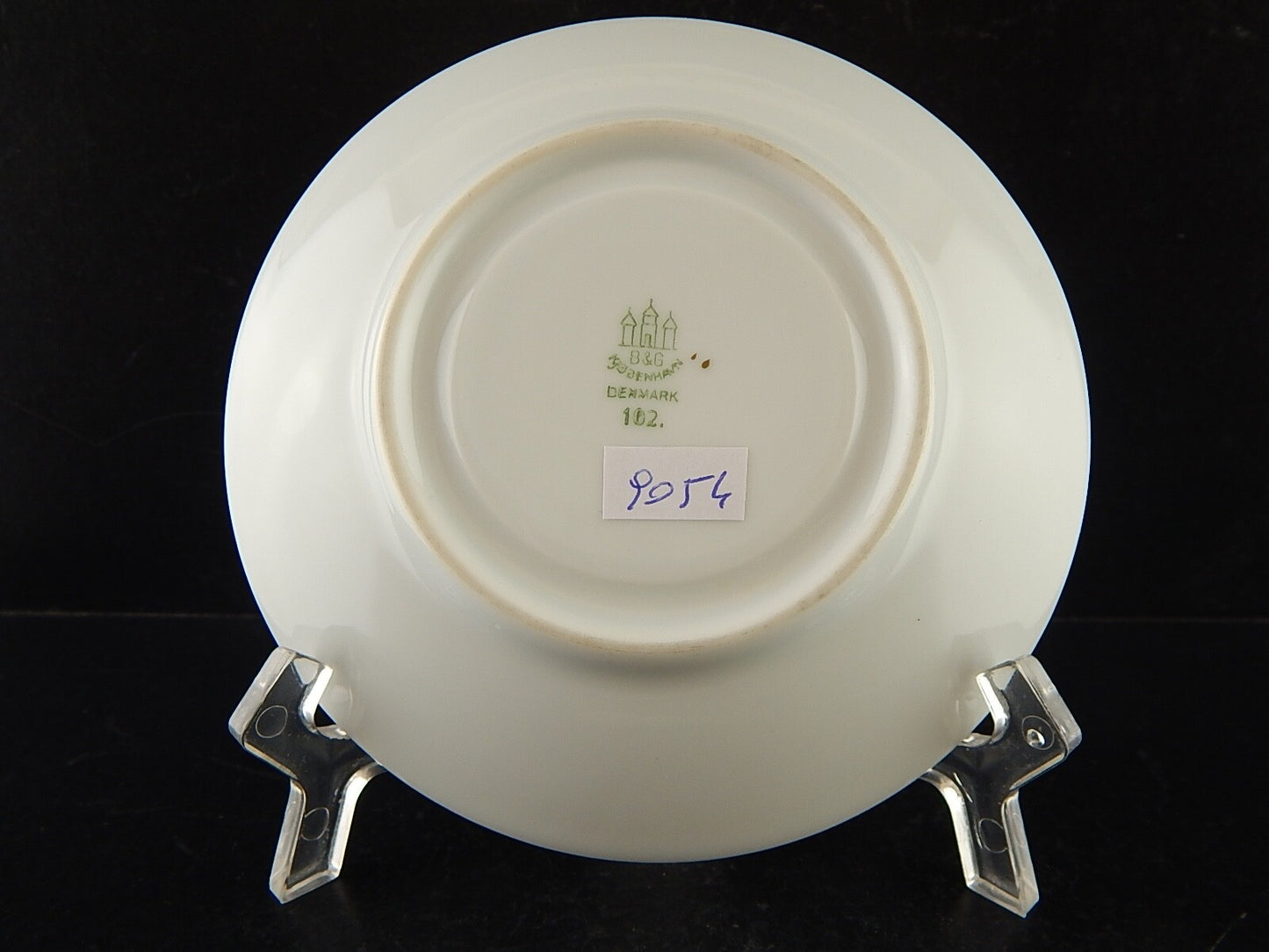 ANTICA ELEGANTE TAZZA IMPERO PORCELLANA BIANCA E ORO BING&GRONDAHL COPENHAGEN