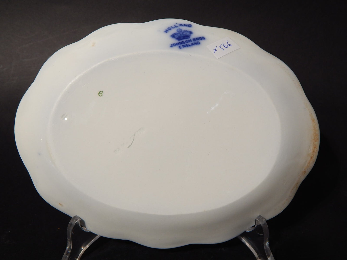 ANTICO RARO JOHNSON BROS DISEGNO HOLLAND VASSOIO RAVIERA SEMI-PORCELLANA X566