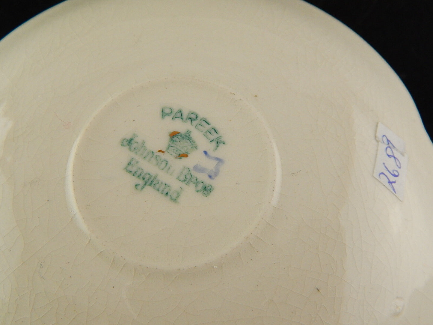 ANTICA 1913 TAZZA PIATTINO SEMI PORCELLANA JOHNSONS BROS COLLEZIONE PAREEK #7689