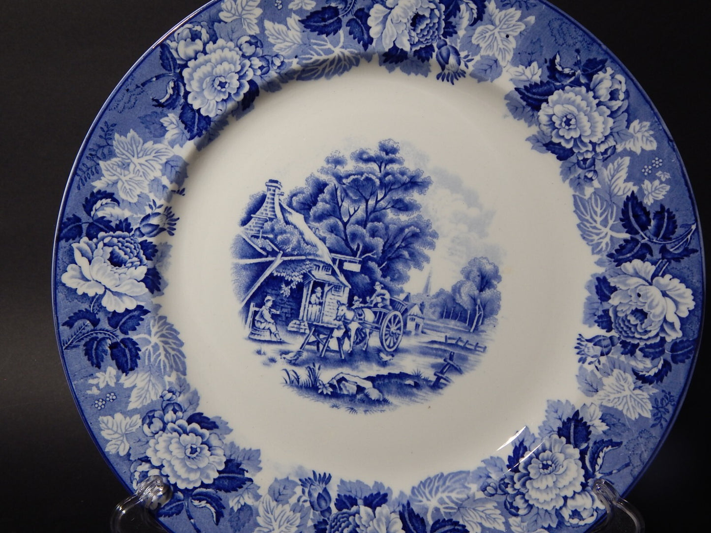 VINTAGE ENOCH WOOD'S ENGLISH SCENERY PIATTO PORTATA VASSOIO SEMI PORCELLANA X537