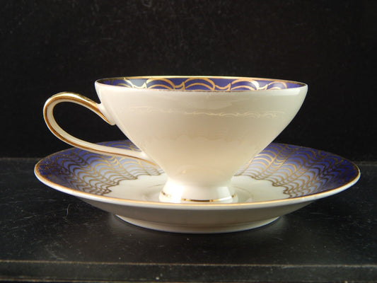 ANTICA ART DECO' TAZZINA CAFFE' PORCELLANA VOHENSTRAUSS BAVARIA JOHANN SELTMANN