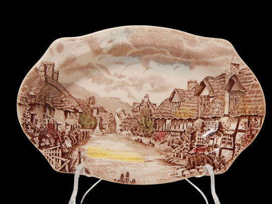 ANTICA RAVIERA VASSOIO SEMI PORCELLANA JOHNSON BROS OLDE ENGLISH COUNTRYSIDE