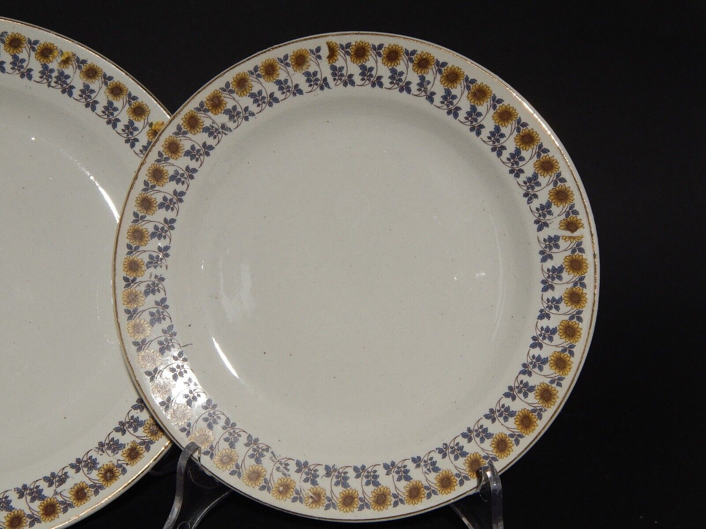 ANTICO RARO SERVIZIO TAVOLA 8 PIATTI S.C.I. CERAMICA ITALIANA LAVENO GIRASOLI