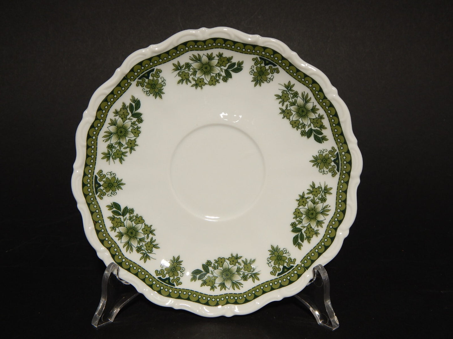 VINTAGE PORCELLANA TAZZA BRODO CONSOMME' SELTMANN WEIDEN HUBERTUS BAROCCO VERDE